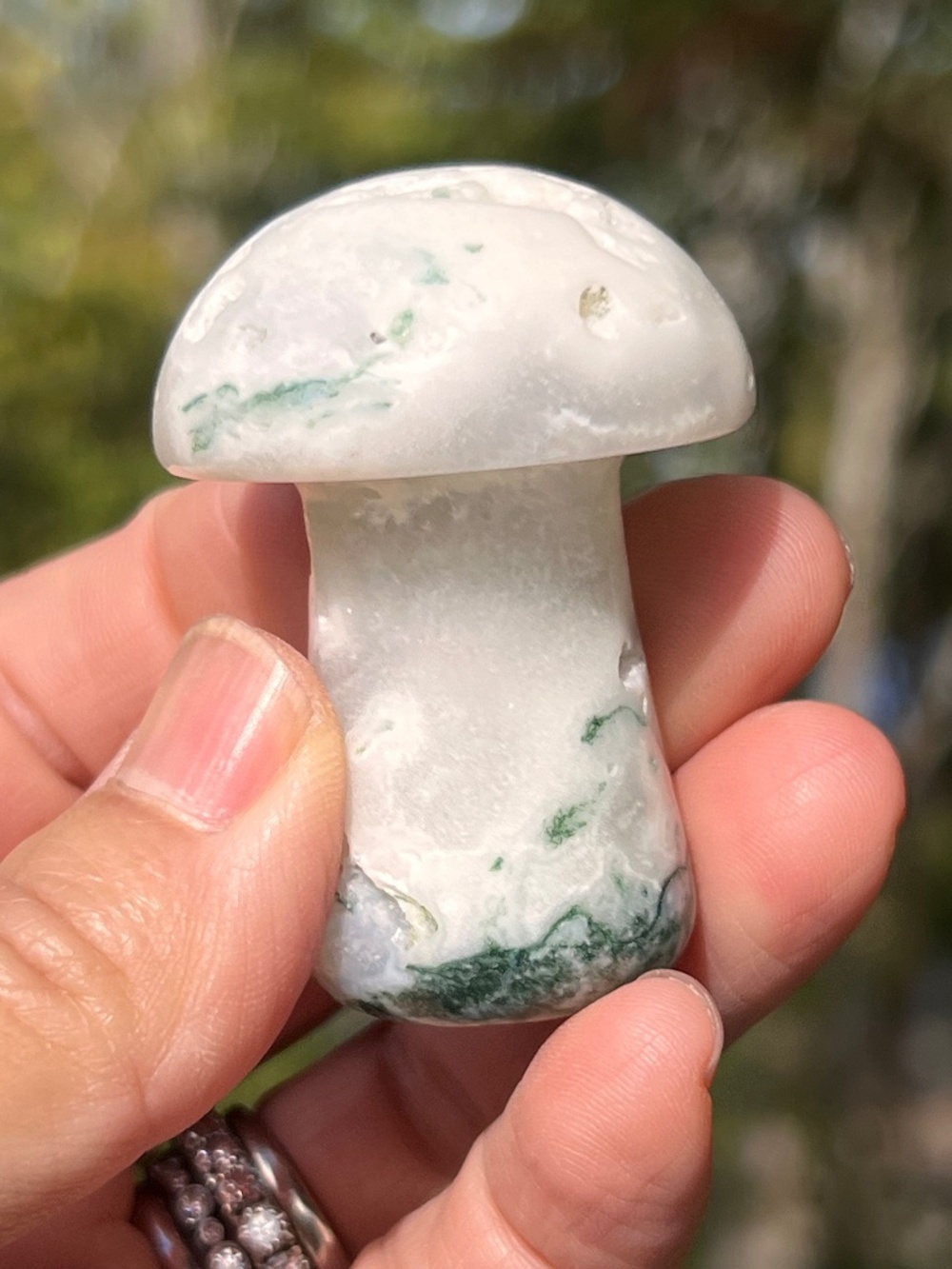 Miss (4) agate mushroom | crystal